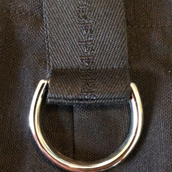 GF FERRE size EU 26 / 40 Classic Ink Black Slim Trouser LOGO Silver Buttons $279 - Picture 9 of 16